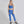 Modella con leggings Active Indaco Gsclosure a raggi infrarossi per il microcircolo.
