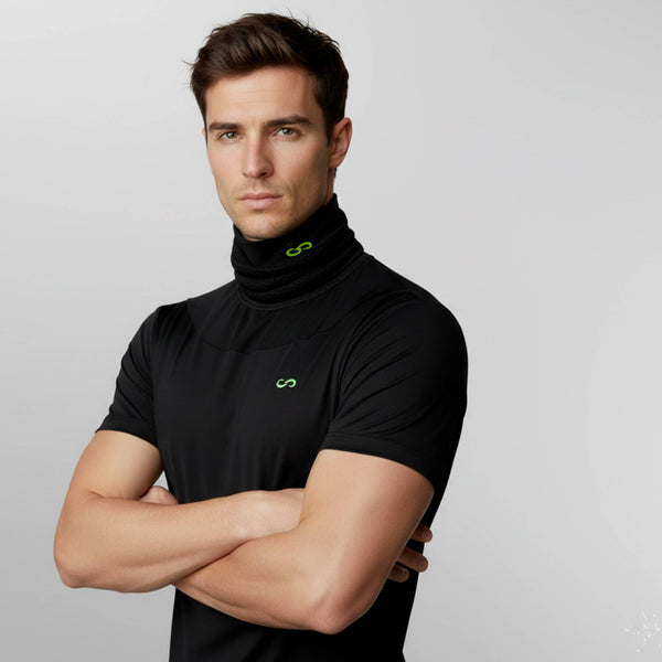 Scaldacollo sportivo da uomo Gsclosure con tecnologia per il benessere muscolare.