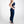 Dettaglio laterale dei leggings tecnici BluAbyss Gsclosure con effetto snellente sulla silhouette.